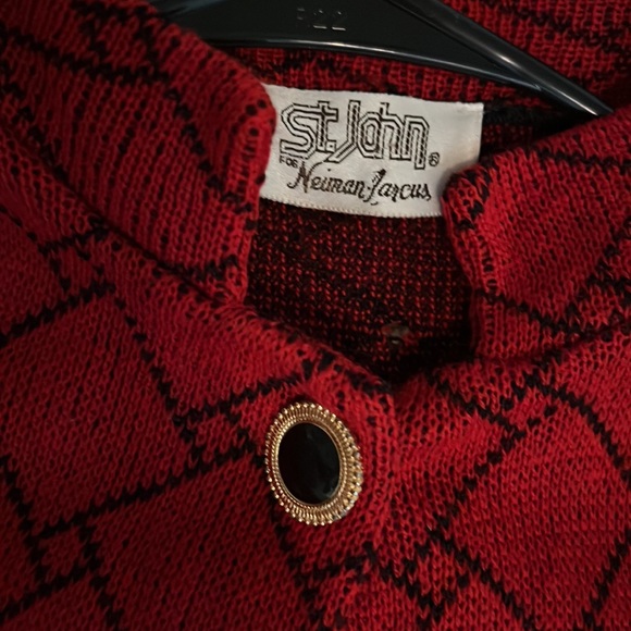 Vintage St John Red Cardigan - Picture 3 of 6